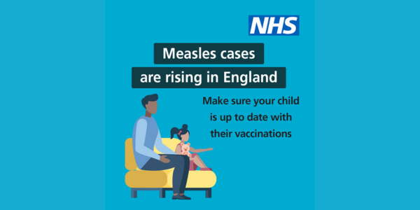 Measles cases are rising in England - make sure your child is up to date with their vaccinations