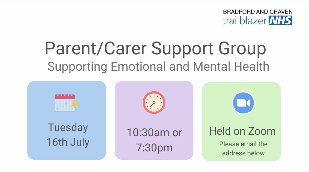 Parent Support Group - supporting emotional and mental health