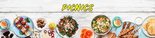 Images of tasty picnic foods