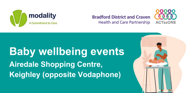 Baby wellbeing event - Airedale Shopping Centre, Keighley
