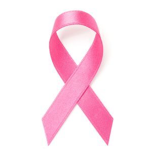 Breast cancer awareness pink ribbon