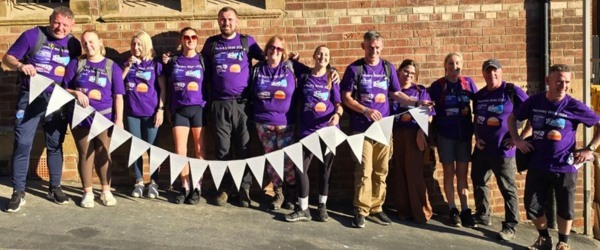 Photo of staff who took part in the sponsored walk