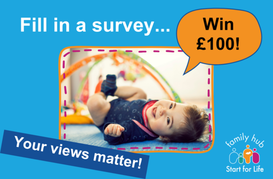 Fill in a survey - win £100 - your views matter!