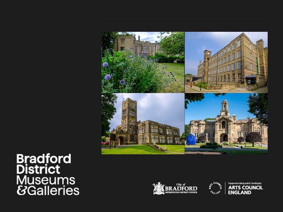 All four site in the sunshine  - Cartwright Hall Art Gallery, Bolling Hall, Bradford Industrial Museum and Cliffe Castle