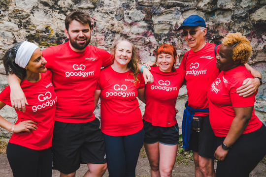 Photograph of a group of GoodGym TaskForce members