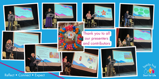 Reflect, Connect, Expect event - collage of photos showing presenters