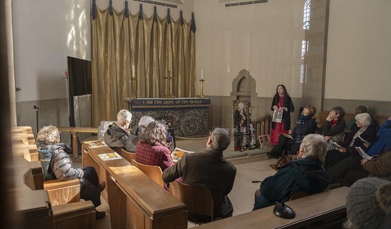 Stained glass window tour