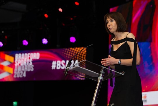 Bradford Sports Awards - Tanya Arnold presenting