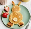 Easter bunny pancakes