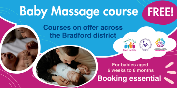 Baby massage - free - Courses on offer across the Bradford district