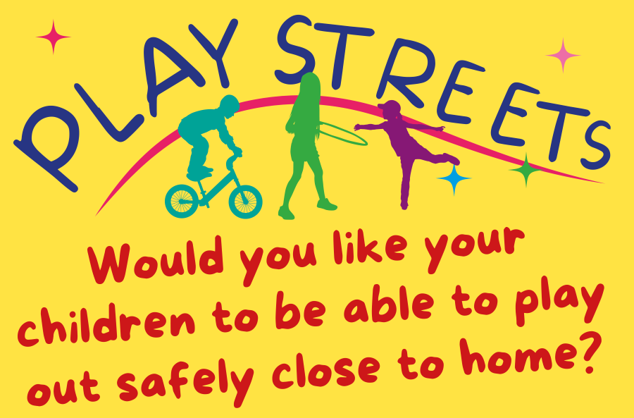 Play streets graphic - would you like your children to be able to play out safely close to home