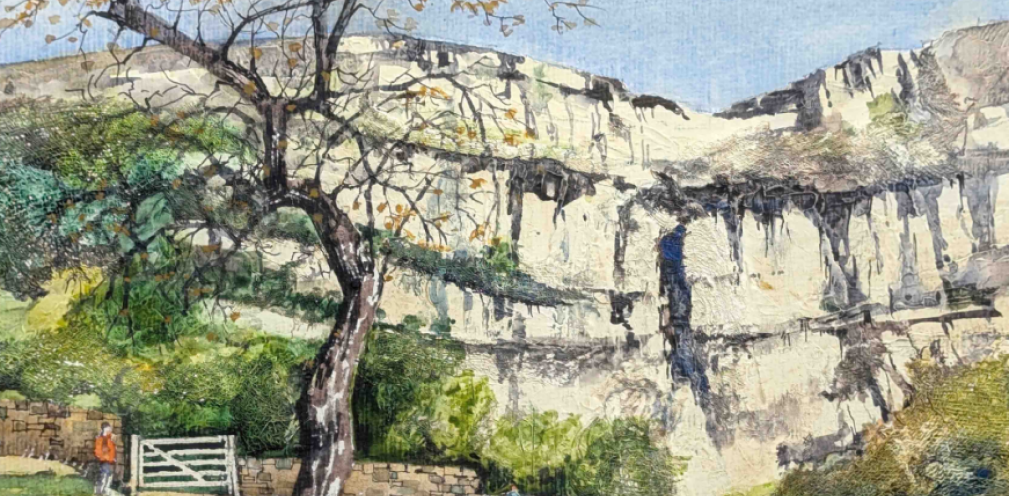 A painting of a tree