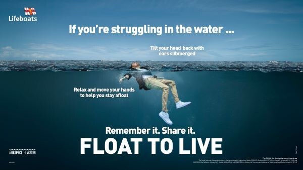 Float to live - pic of person floating in the sea