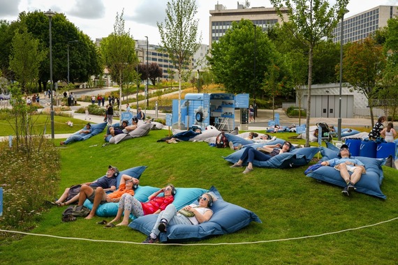 People taking part in Cloudscapes as part of BD Festival