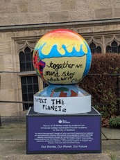 Photo of colourful globe
