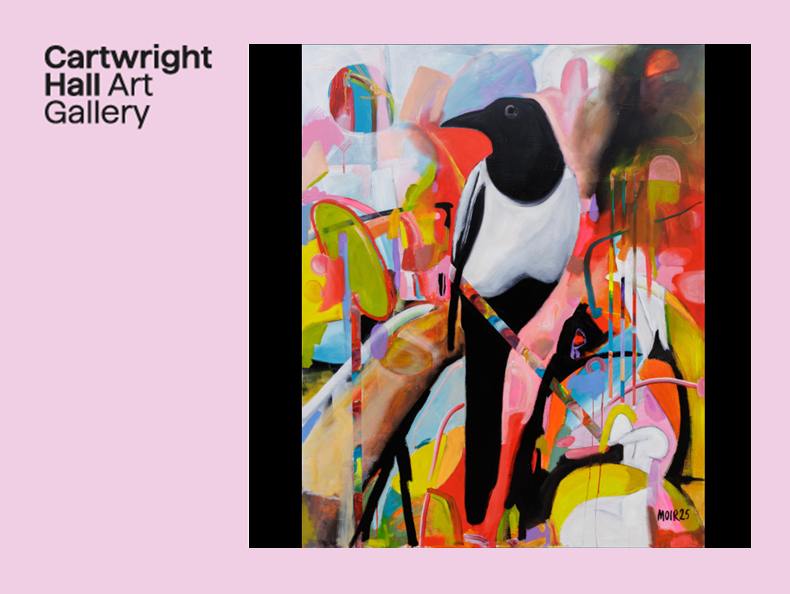 Cartwright Hall Art Gallery frame - Jim Moir 'Magpie' painting