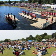 People on a dragon boat