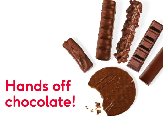 hands off chocolate