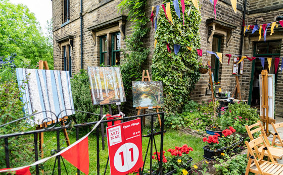 Open Village at Saltaire Arts Trail 2023 - photo by Simon Allmark