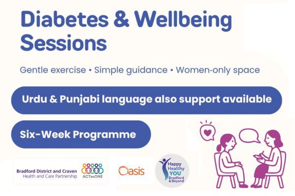 Diabetes and Wellbeing Sessions graphic