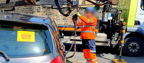 Untaxed vehicle