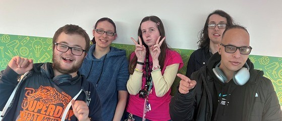 Members of the BradStarz youth voice group.