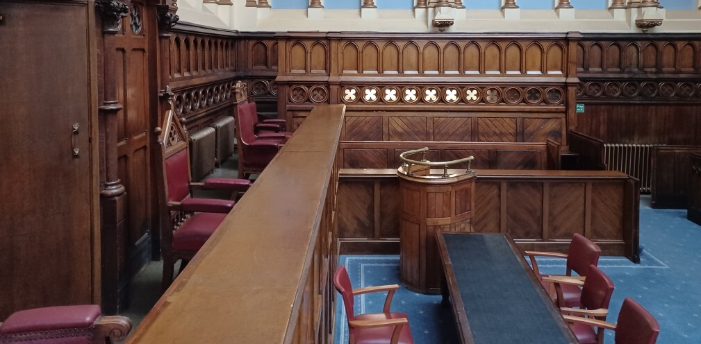 A courtroom