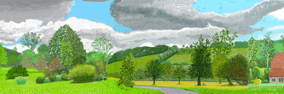 Hockney Painting