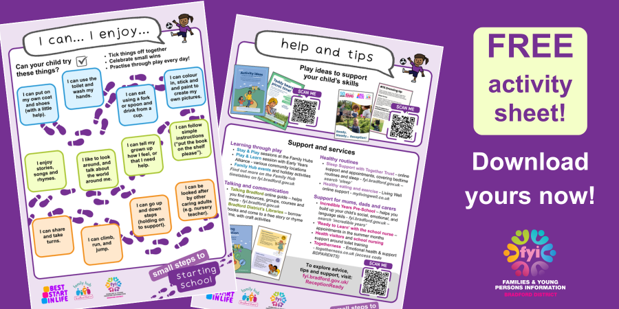 Free activity sheet for pre-school children