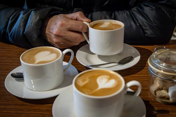 Cups full of coffee