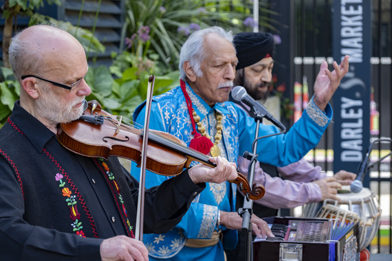 Anjaana - playing as part of celebrations for the 70th anniversary of the Topic Folk Club