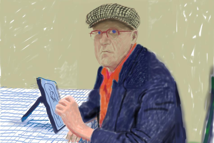 David Hockney No. 1203, 14th March 2012 iPad drawing © Estate of David Hockney