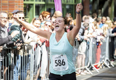 The Lexicon Bracknell half marathon finish line