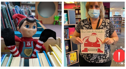 Elf on the Shelf and staff recommendation on our social media pages