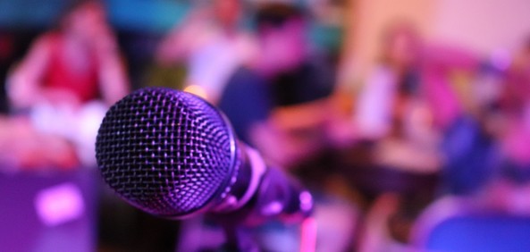 Microphone banner
