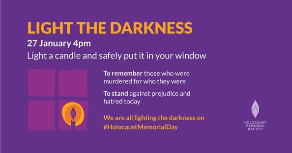 Light the darkness for Holocaust Memorial Day