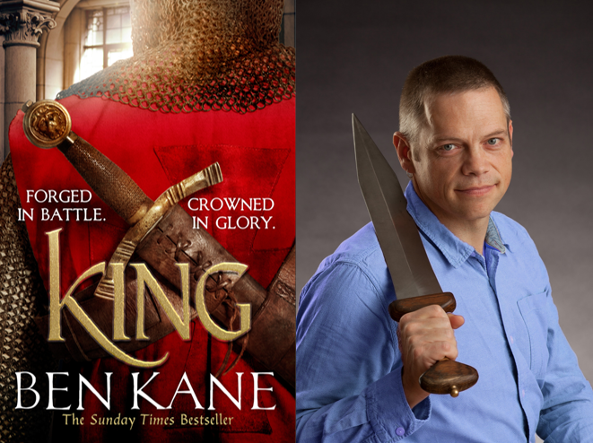 Ben Kane photo and book cover of King