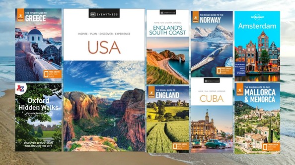 covers of travel guides