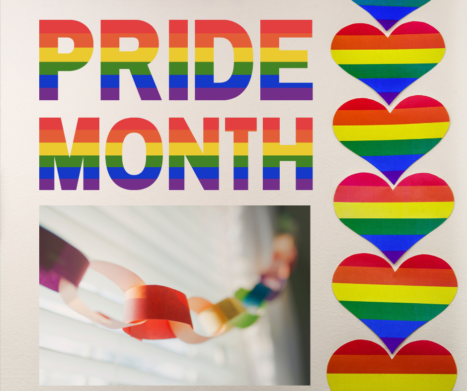 pride month rainbow paperchains