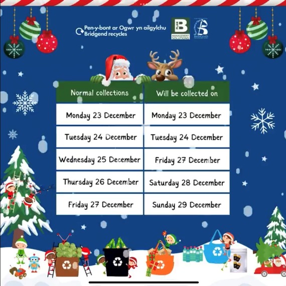 christmas waste and recycling 2025 