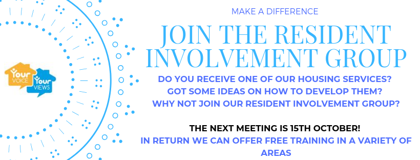 Join the resident involvement group 