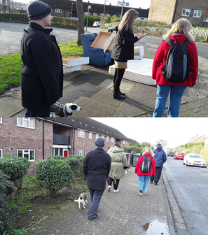 Collage of images from Estate Walkabout at Great Hoggett Drive