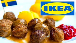 IKEA Meatballs with swedish flag