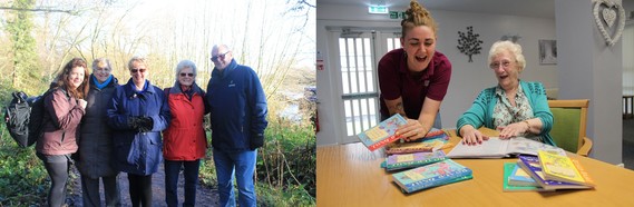 Tenant walking group at beeston canal and roald dahl activity at cloverlands court