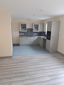 Kitchen of the new dementia homes in beeston 