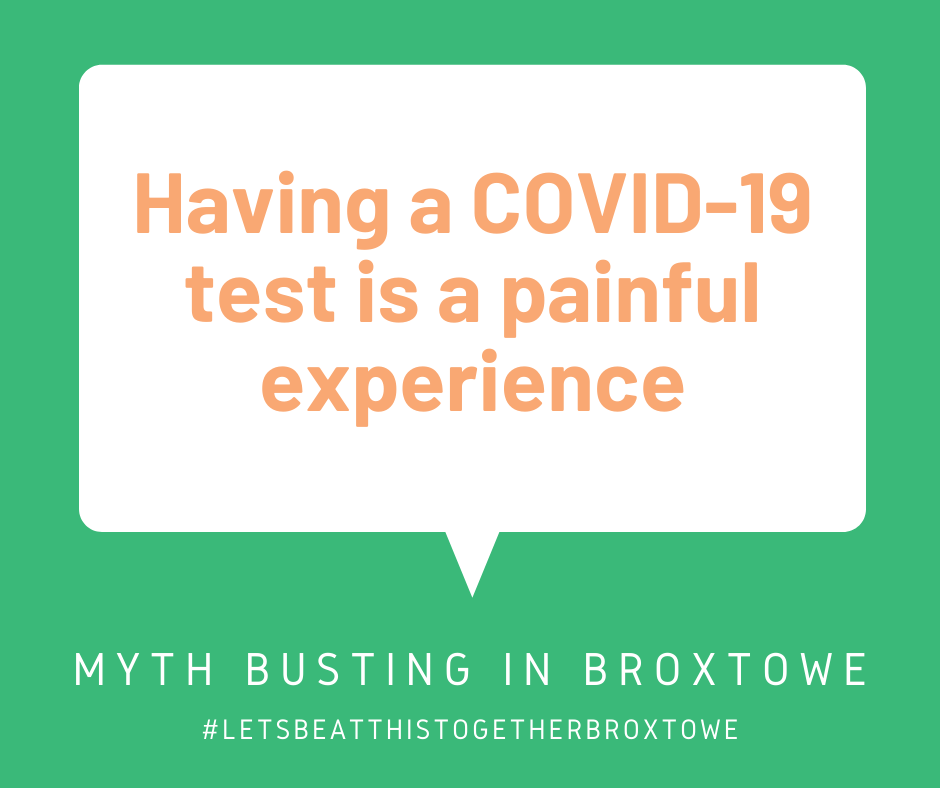 Having a covid test is painful