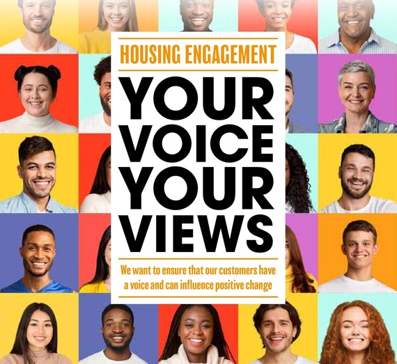 Your Voice, Your Views Engagement Flyer front cover