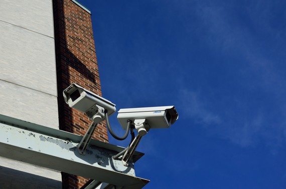 CCTV cameras on a building