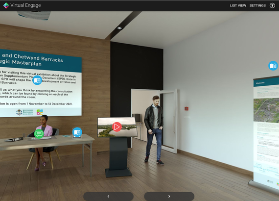 A virtual consultation room