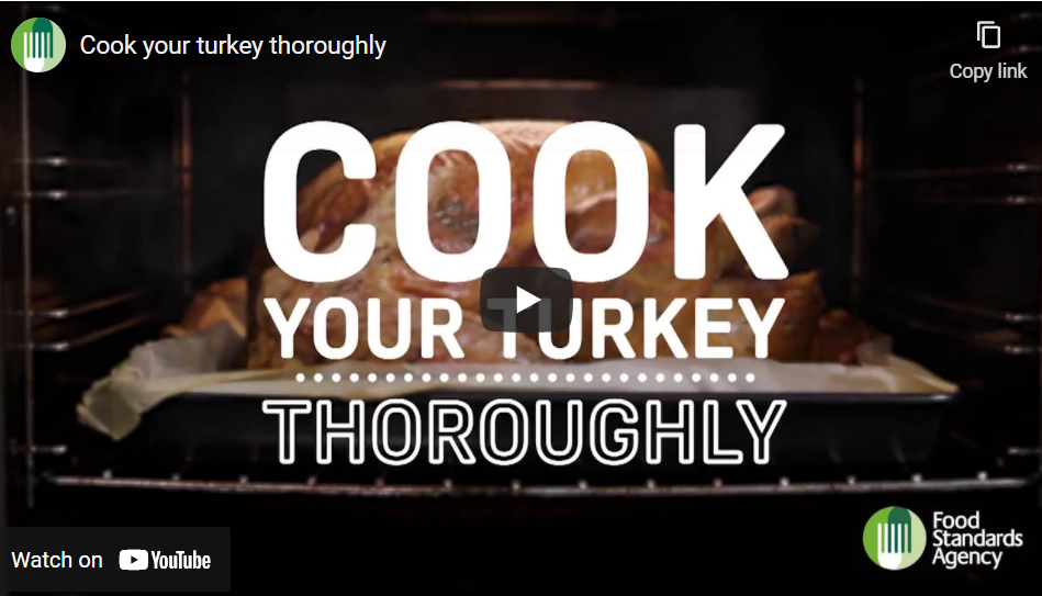Video of cooking turkey